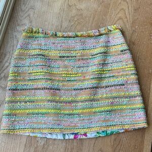 Le Superbe Multicolor Tweed Mini Skirt